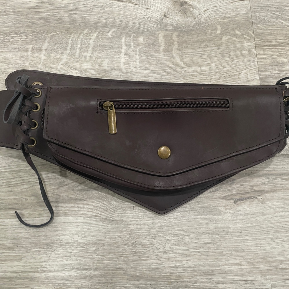 Brown Leather Women’s Hip Bag